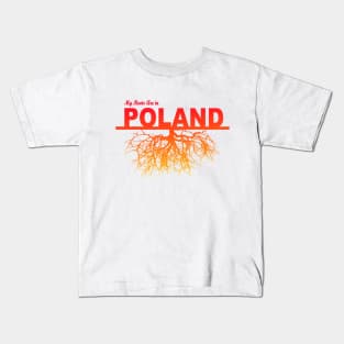 My Roots Are in Poland Kids T-Shirt